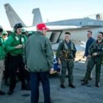 Trump says military remains in place as talks with Iran set to begin