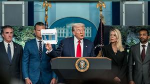 Trump touts record drop in crime; reaffirms support for law enforcement