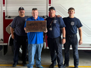 Fire Truck Engraving Donation