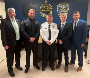 Spaur Promoted to Lieutenant as Litchfield Police Add Three Officers