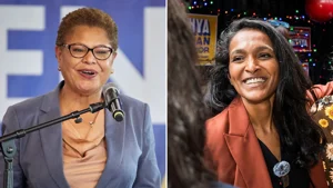 Bass, Raman duke it out at fierce Los Angeles debate